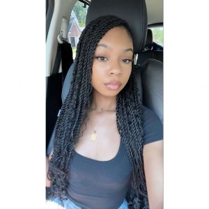 Senegalese twists with Curly Ends