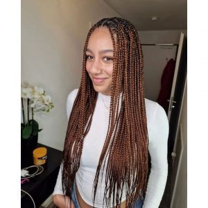 Waist length braids