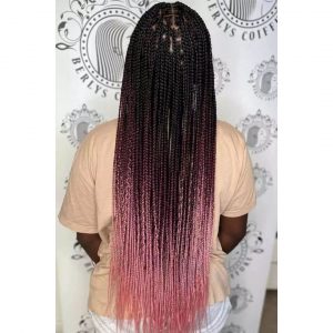 Pink braids