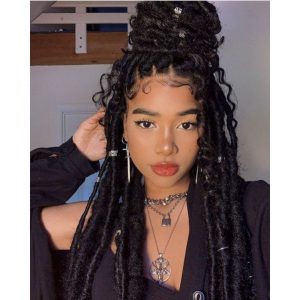 Faux Locs With Hair Jewellery
