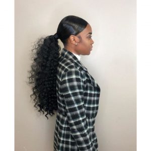 Low Ponytail Weave