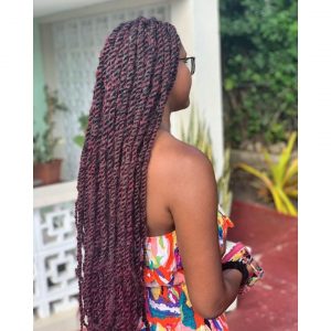 Burgundy Marley Twists