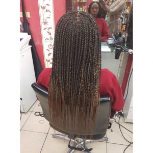 brown box braids