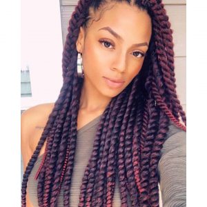 Burgundy Havana twists