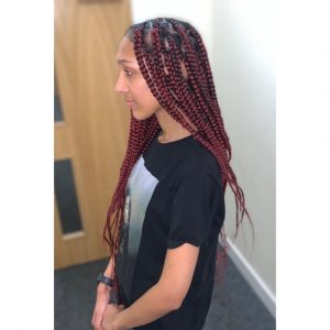 large knotless braids