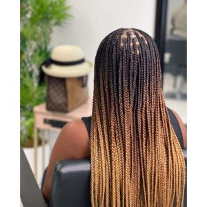 Ombre knotless braids 