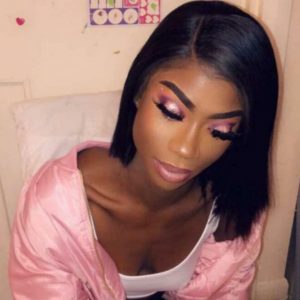 short black frontal wig