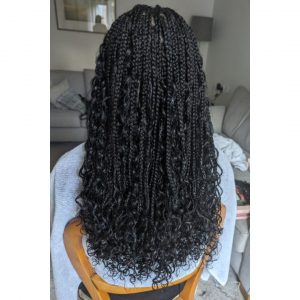 small black goddess braids