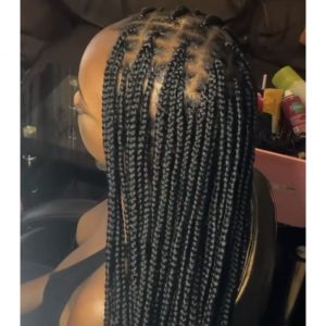 Small knotless braids