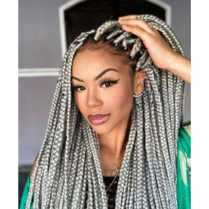 Coloured Box Braids