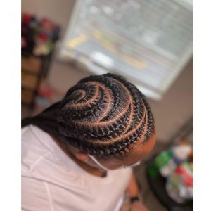 Diagonal stitch braids