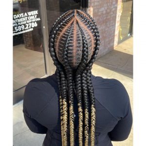 Jumbo feed in stitch braids