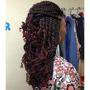 Kinky twists with coloured ends