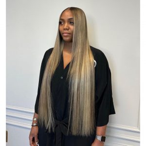 Long Blonde Closure Wig