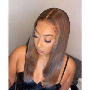 Short Brown Closure Wig