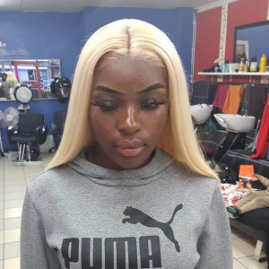 blonde frontal sew in