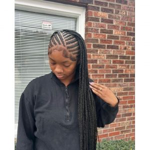 Diagonal Tribal Braids