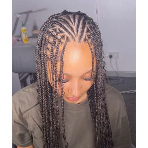 Flip Over Fulani Braids