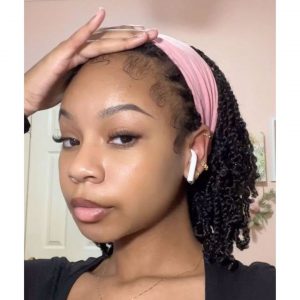 two strand twists with headband 