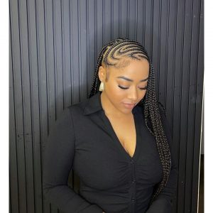 Side Swoop Tribal Braids