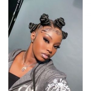 Bantu Knots on Natural Hair