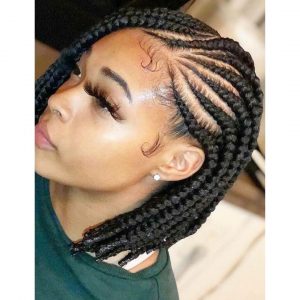 Ghana braids bob