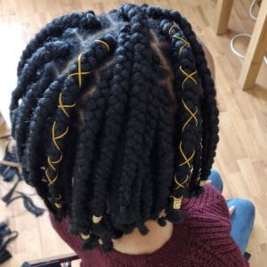 large box braids bob