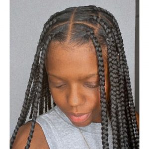 large knotless braids