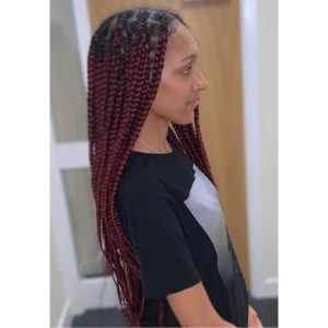 large knotless braids