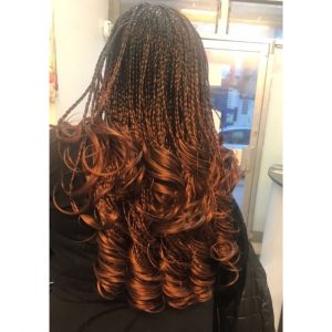 medium french curl braids