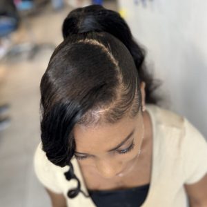 ponytail sew in weaves.