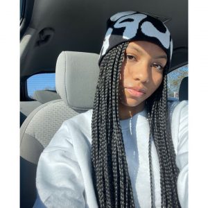  Beanie with Long Braids