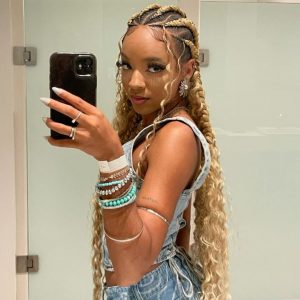 blonde ghana braids