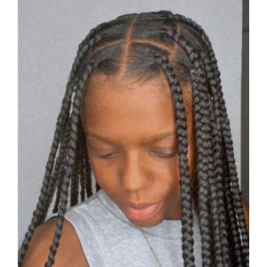 large knotless braids