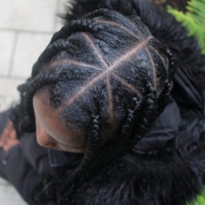 large knotless braids