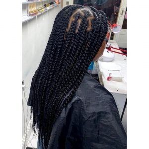 large knotless braids