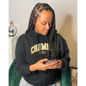 medium knotless braids