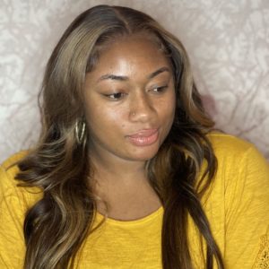 blonde closure wig