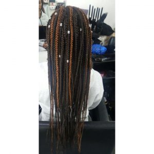 brown box braids