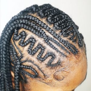 freestyle Fulani braids