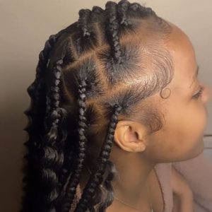 large knotless braids