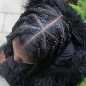 large knotless braids