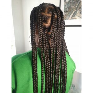 large knotless braids