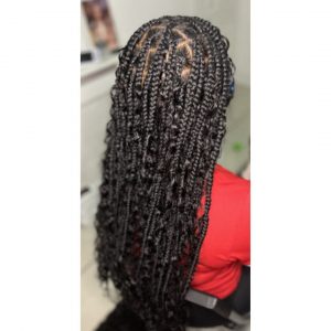 medium black boho braids