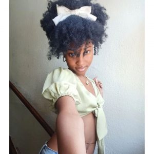 Natural Hair with Bows