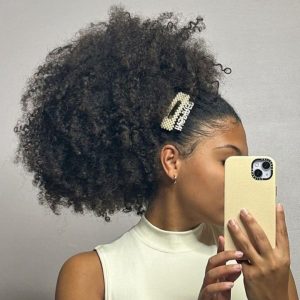 Natural Hair with Clips