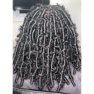 short black butterfly locs