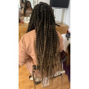 small ombre boho braids