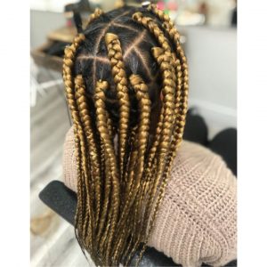 blonde jumbo box braids