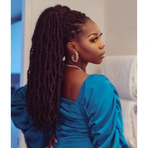 faux locs ponytail